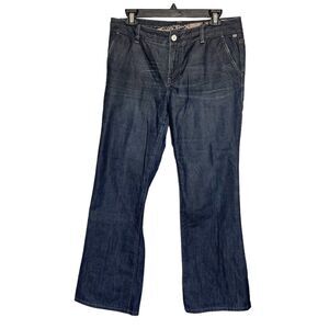 ELIE TAHARI Womens Jeans Sz 10 Dark Mid Rise Wash Pockets Rodeo Western Country